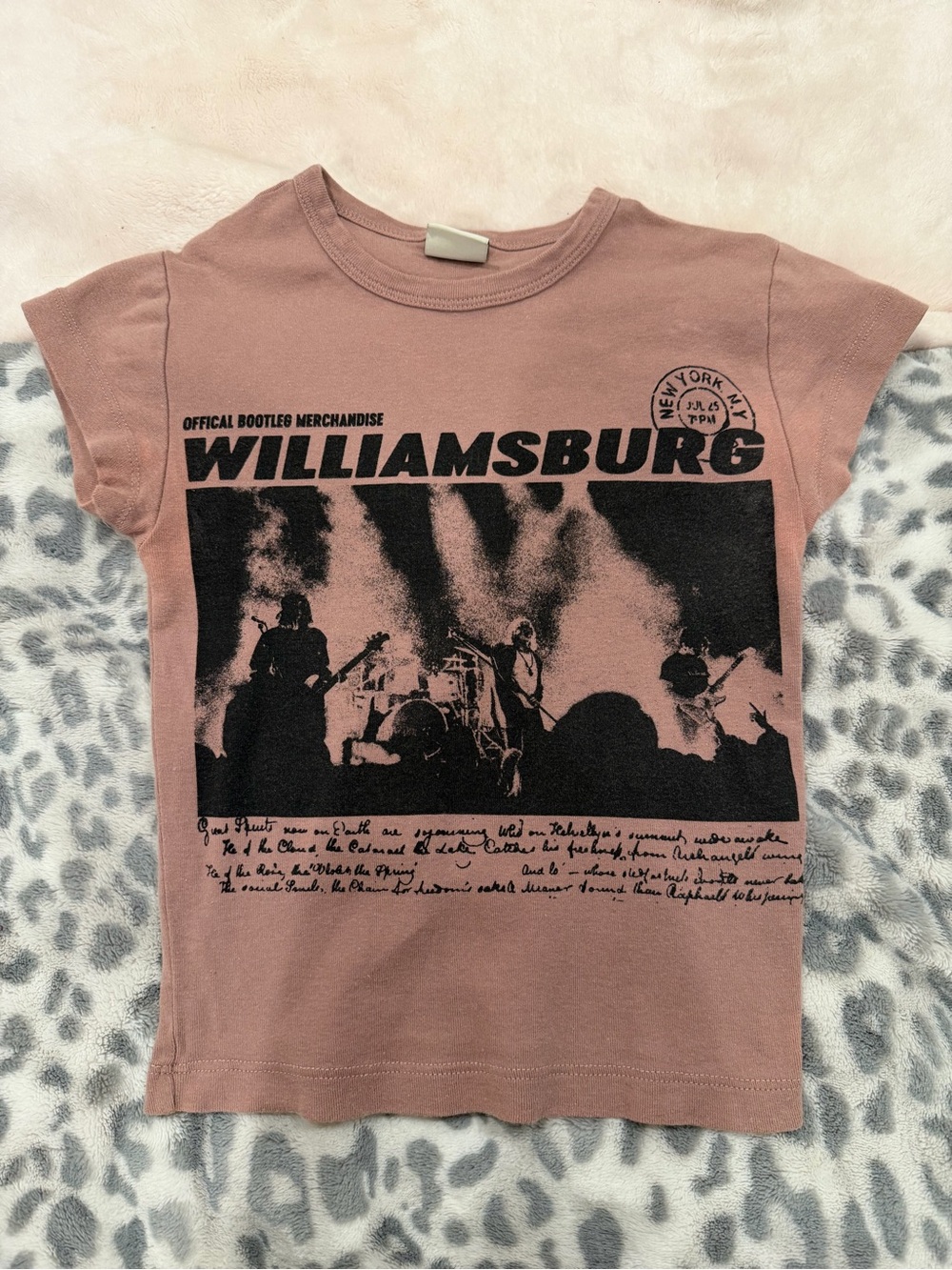 Urban Outfitters Mauve Pink Williamsburg Graphic Tee
